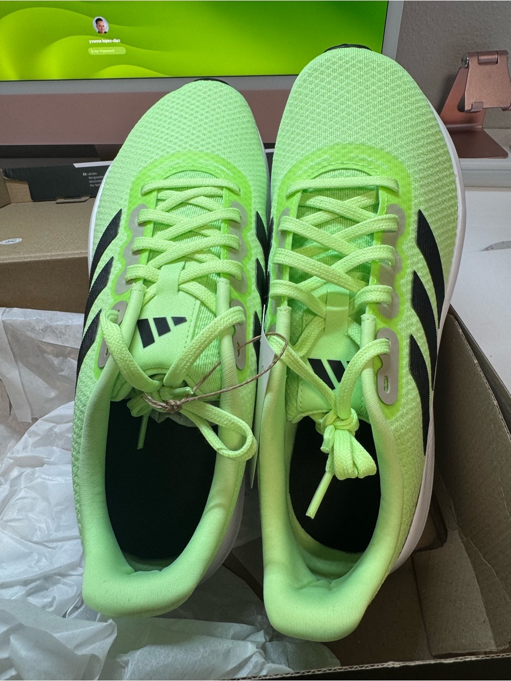 Adidas Women's Neon Green Running Shoes